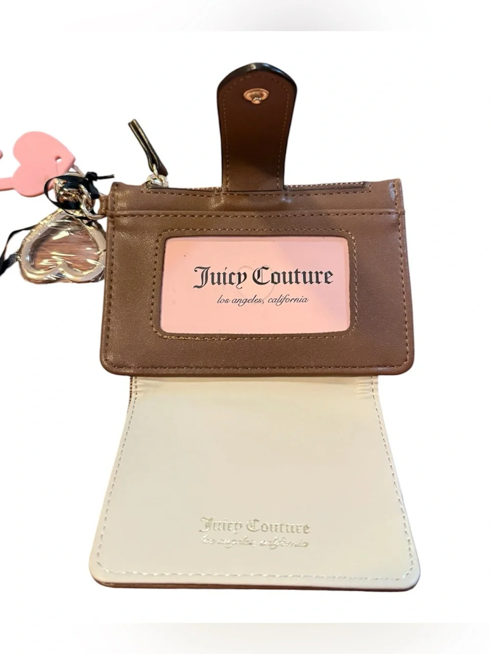Juicy Couture Brown Logo Card & Key Holder